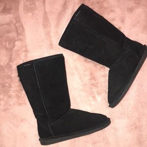 BearPaw black winter boots size 9